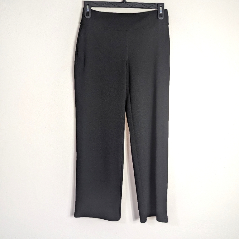PS DG2 by Diane Gilman Black Stretch Pull On Straight Leg Pants